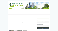 Desktop Screenshot of organizacjeodzysku.pl